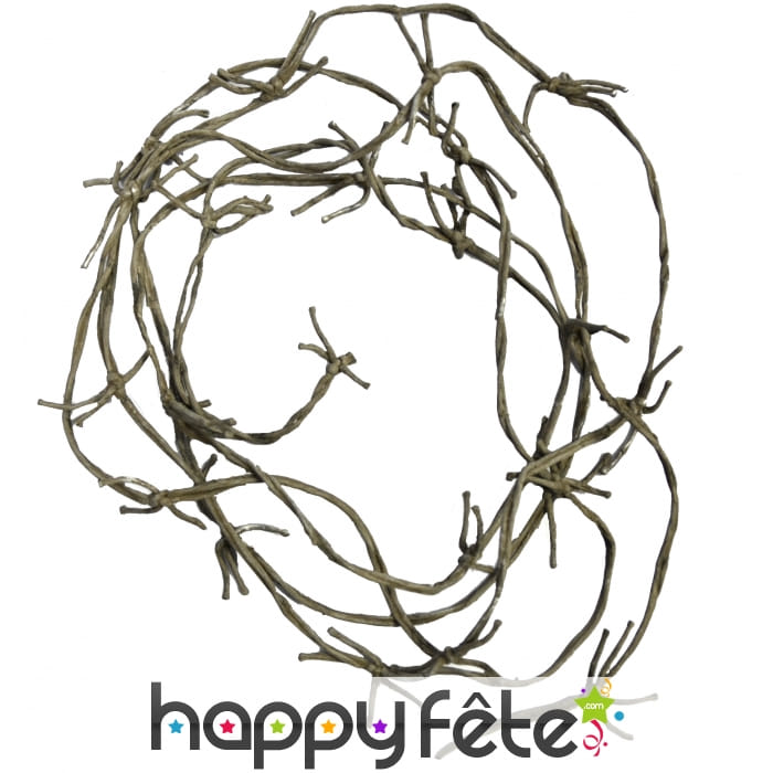 Fil barbelé en plastique