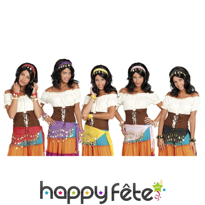 Foulard, bracelets et bandeau oriental