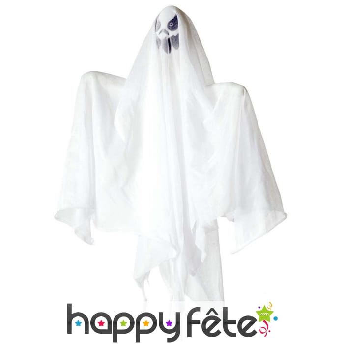 Fantôme blanc lumineux de 50 cm à suspendre