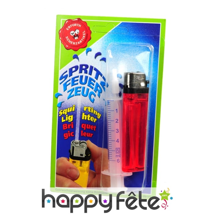 Farce, briquet lance eau
