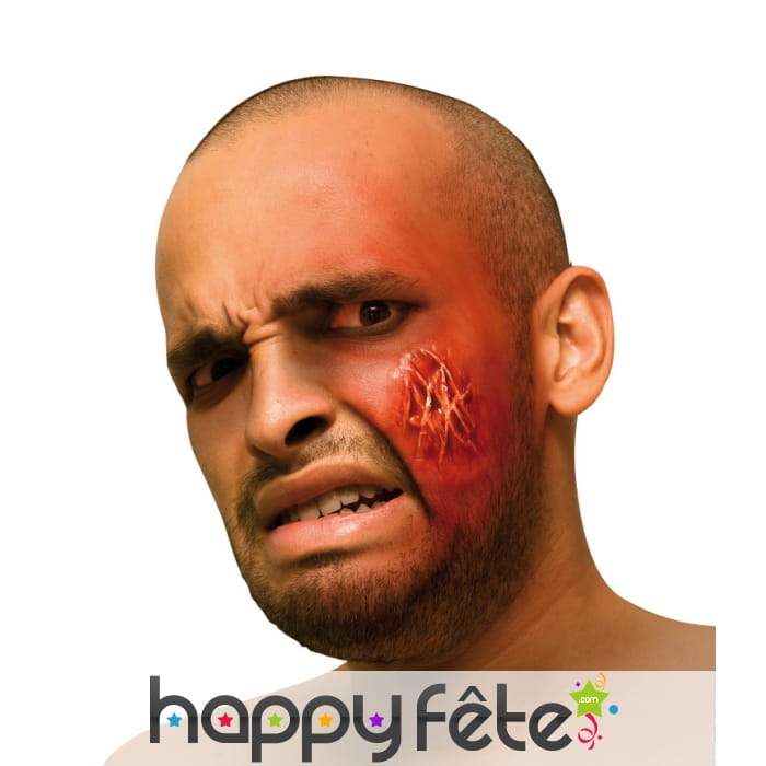 Fausse blessure multi cicatrices de visage