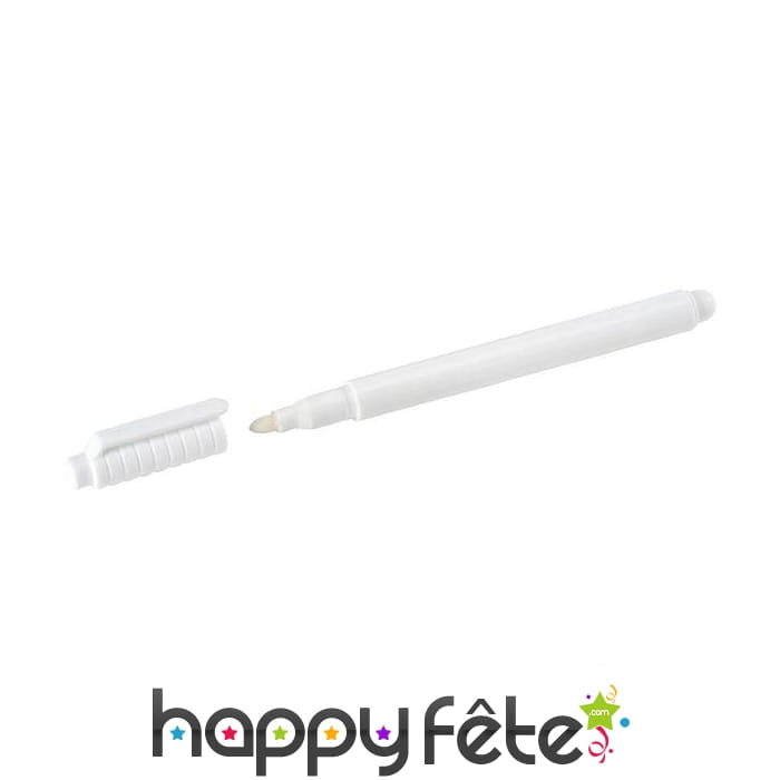 Feutre blanc pour ardoise, pointe médium