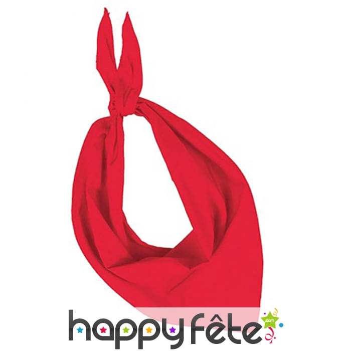 Foulard basque rouge uni