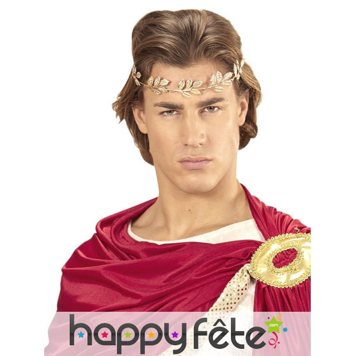 Fine couronne de laurier dorée