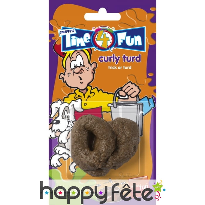 Fausse crotte en plastique