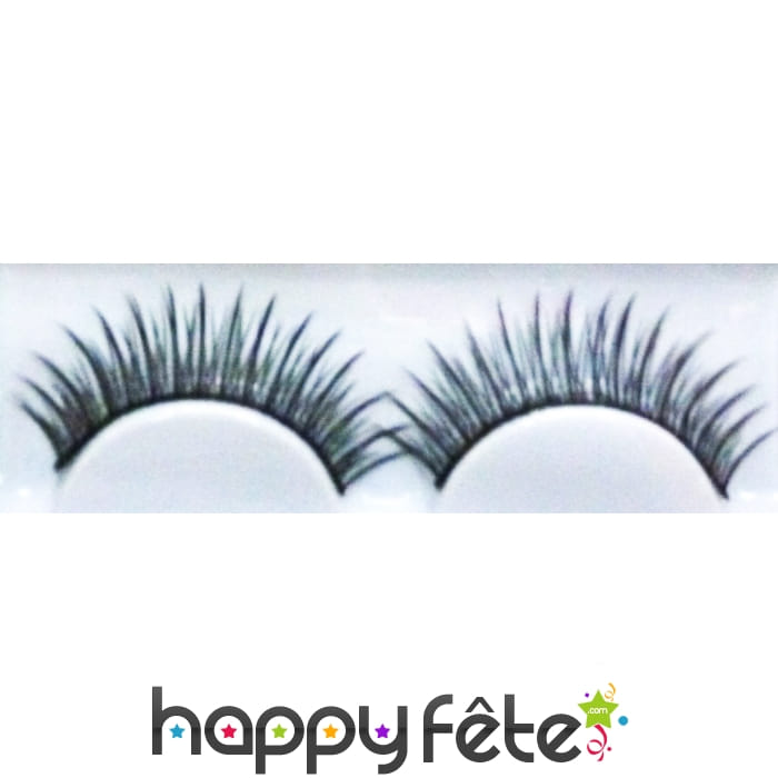 Faux cils effet naturel noirs longs