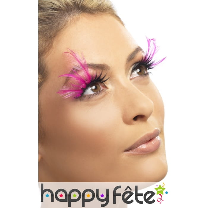 Faux cils femme rose