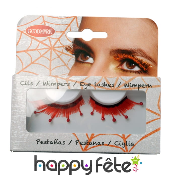 Faux cils gouttes de sang