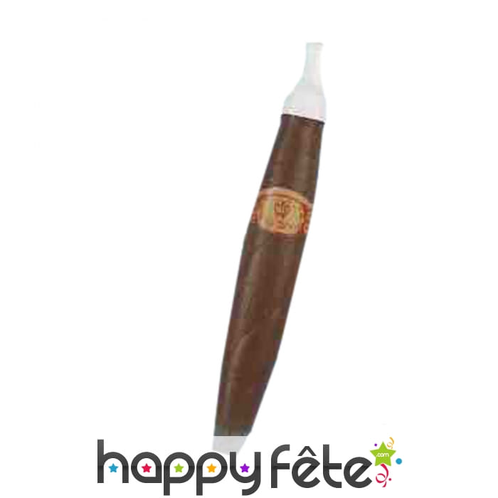 Faux cigare marron en plastique