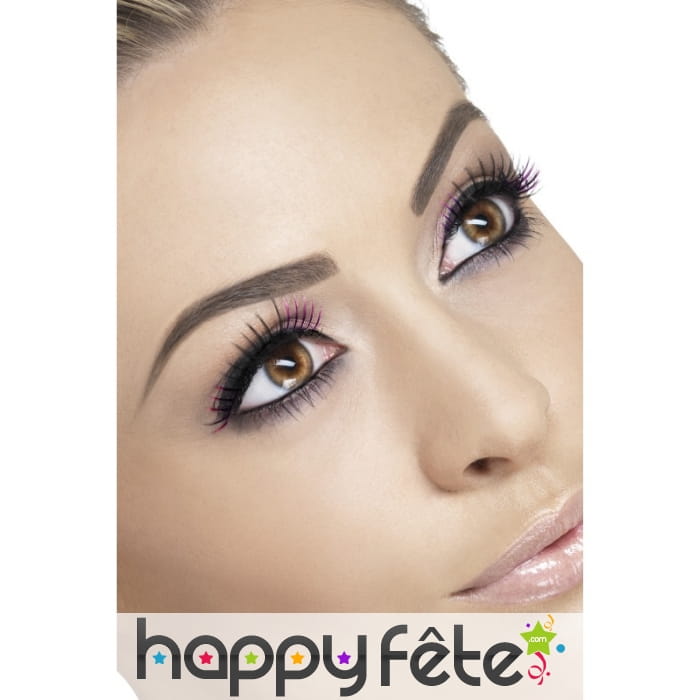 Faux cils noir mauve