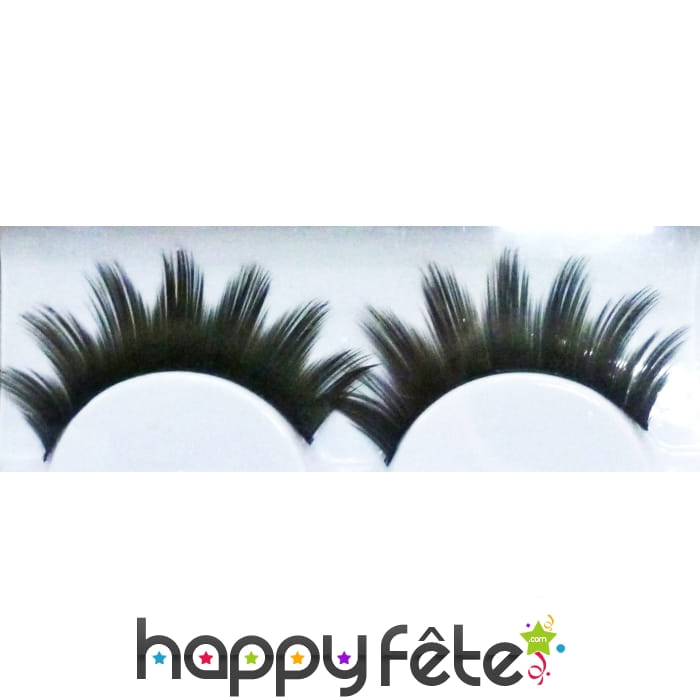 Faux cils noirs girly