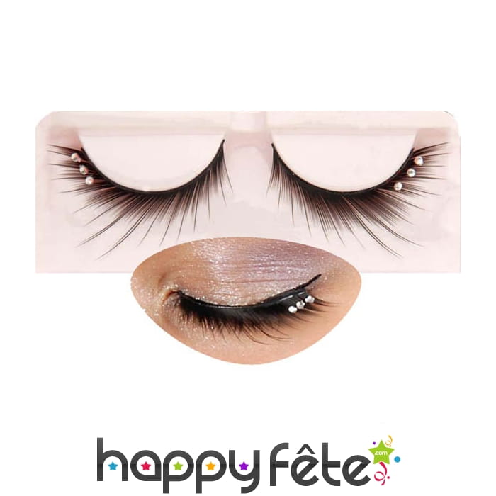 Faux cils noirs (vendus sans colle)