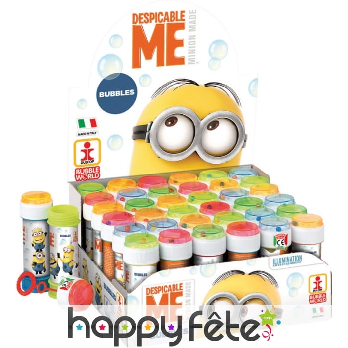 Flacon de bulles de savon minions