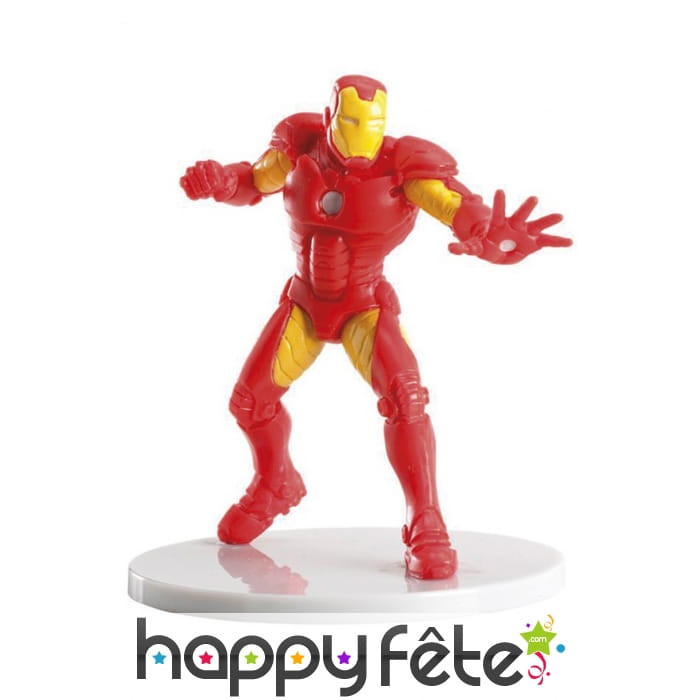 Figurine d'Iron Man de 9cm pour gâteau