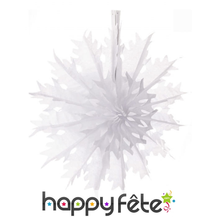 Flocon de neiges blanc, 48cm