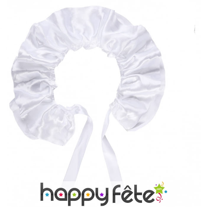 Fraise en satin blanc