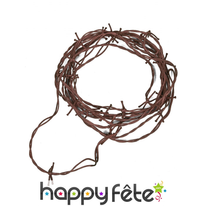 Faux fil barbelé effet rouillé