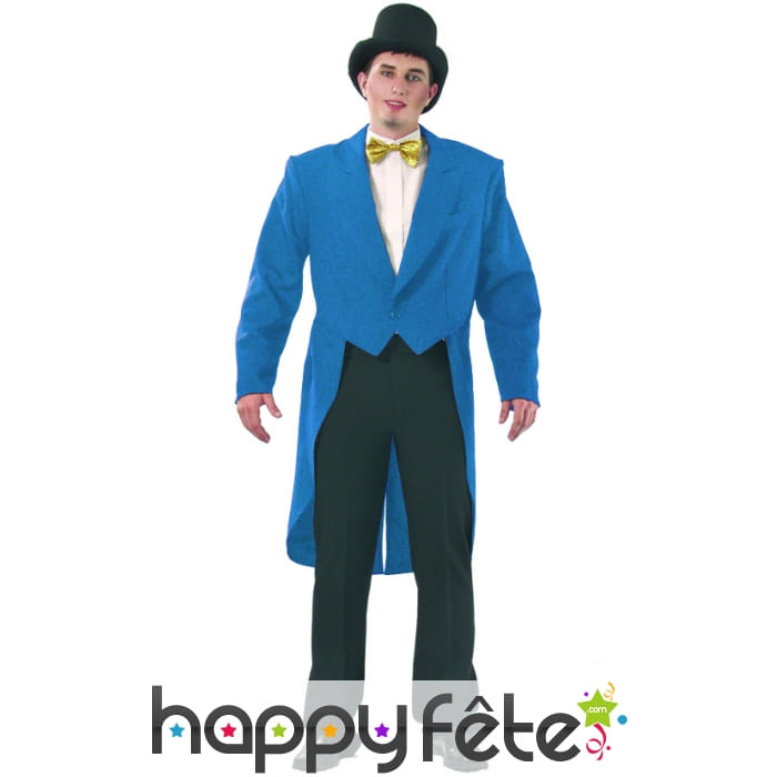 Frac gabardine bleu roy pour homme