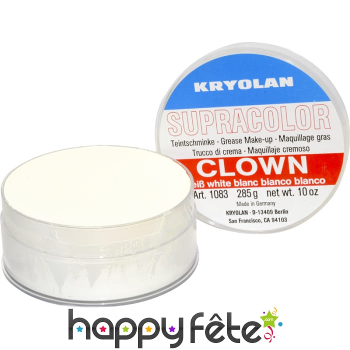Fard gras de clown blanc 150 ml