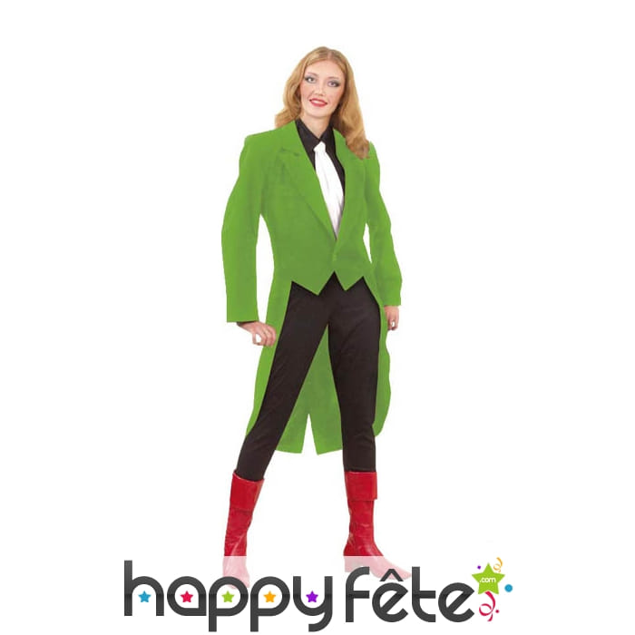 Frac gabardine verte pour femme