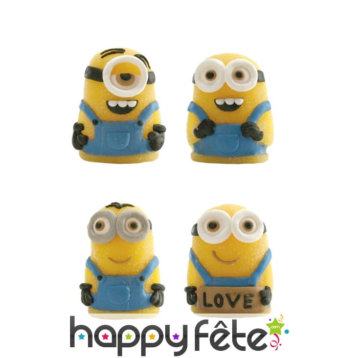 Figurine Minions en gélatine de 5cm
