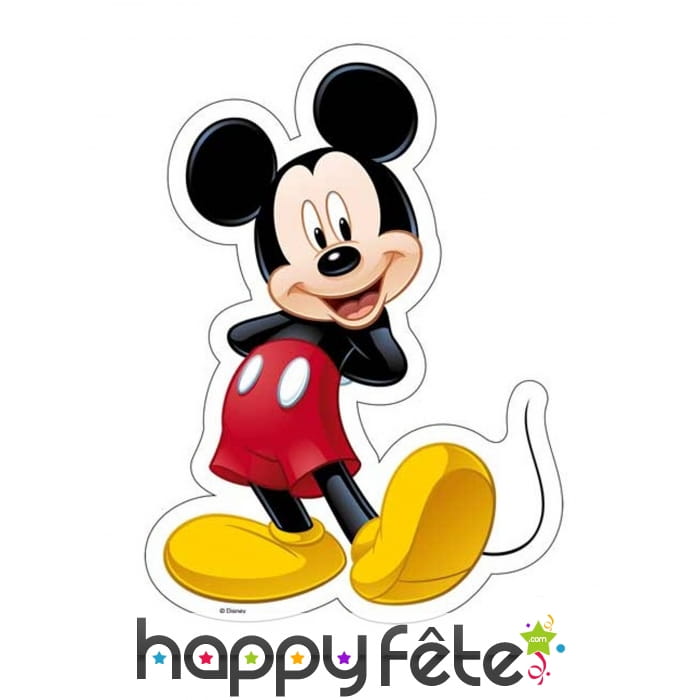 Feuille Mickey Mouse en azyme de 18,4 x 25,7cm