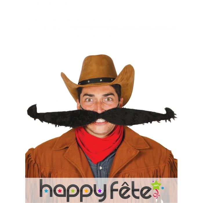 Fausse moustache noire géante de 55cm