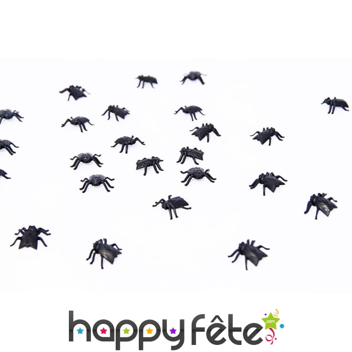 Fausses mouches noires en plastique de 2cm