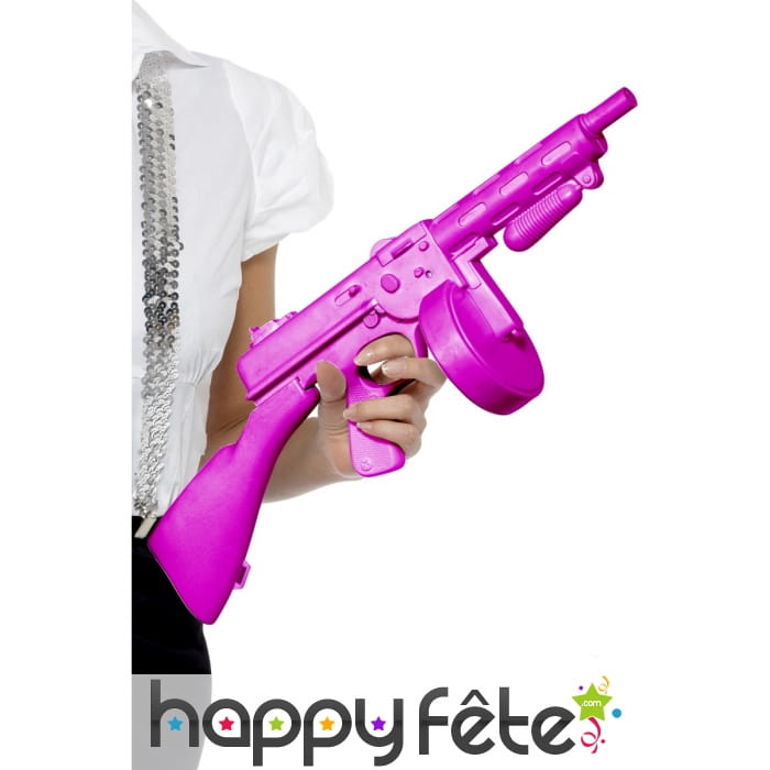 Fausse mitraillette rose sulfateuse