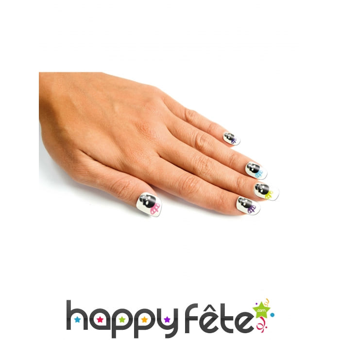 Faux ongles Dia de los muertos