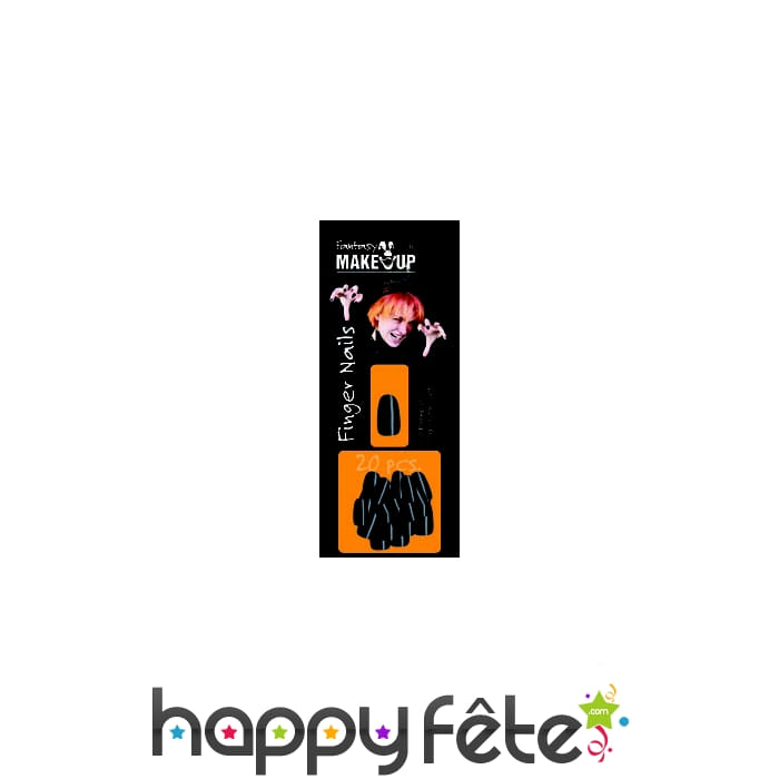 Faux ongles noirs