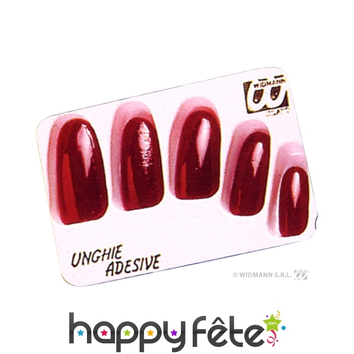Faux ongles rouges