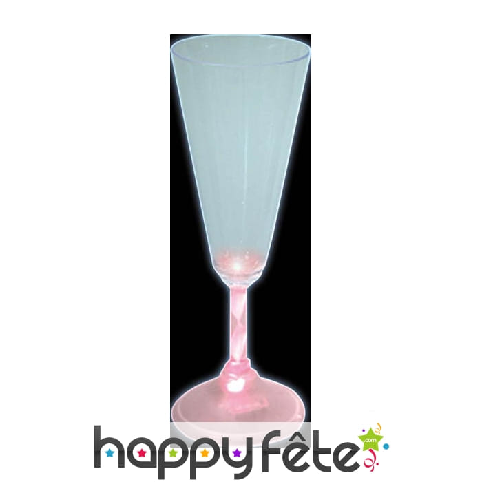 Flûte plastique pied lumineux plusieurs effets