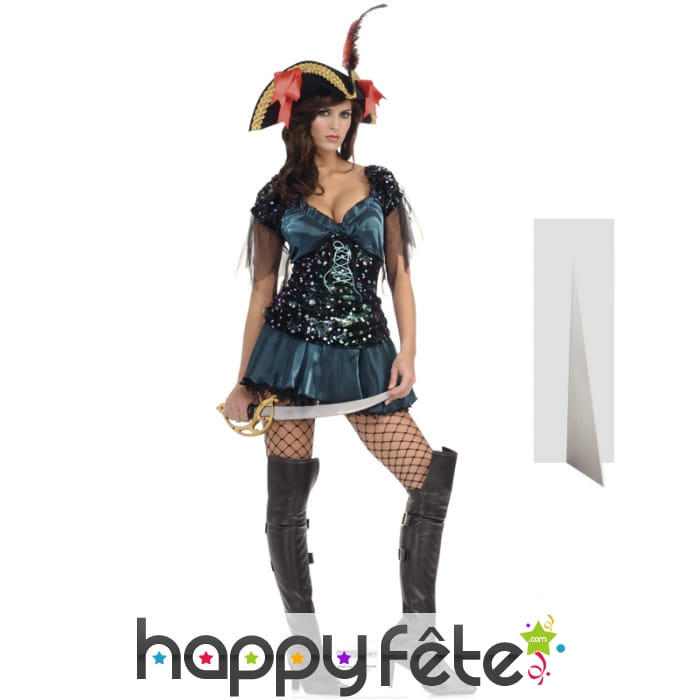 Femme pirate sexy taille réelle en carton