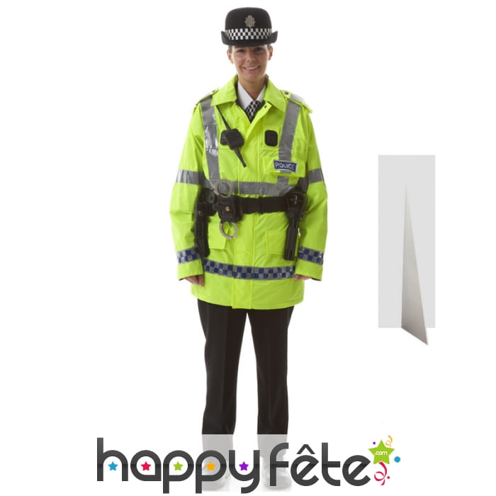 Femme policier taille réelle en carton