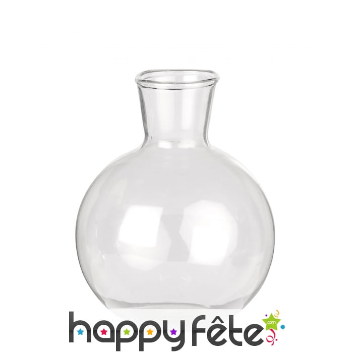 Fiole ronde en verre de 2,5 x 6 x 7,5 cm