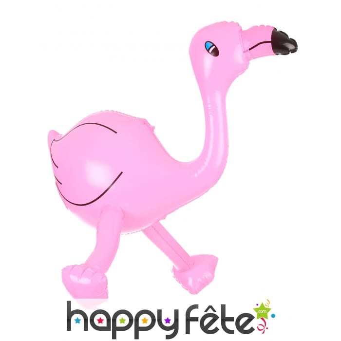 Flamant rose gonflable de 60 cm