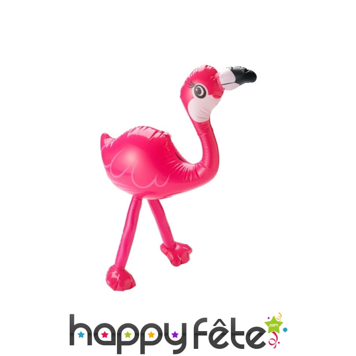 Flamant rose gonflable