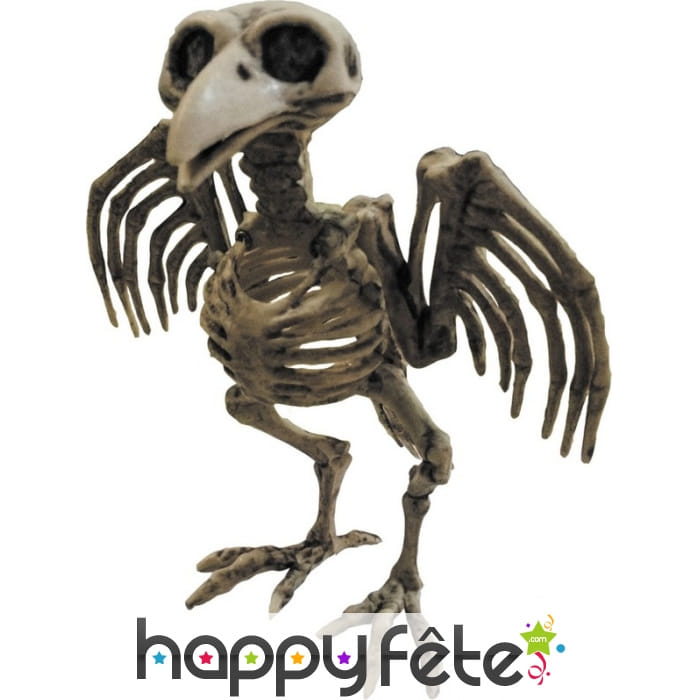 Faux squelette de corbeau 21cm