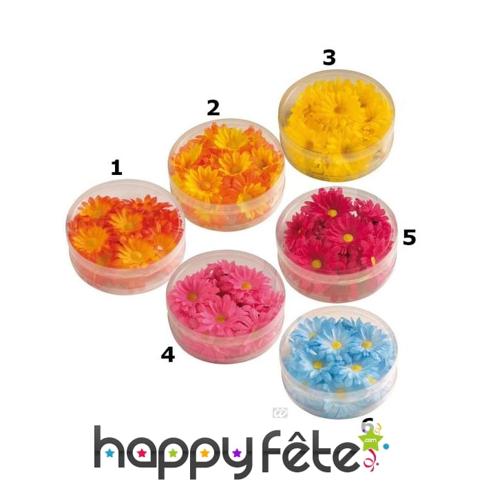 Fleurs synthétiques décoratives en tissu