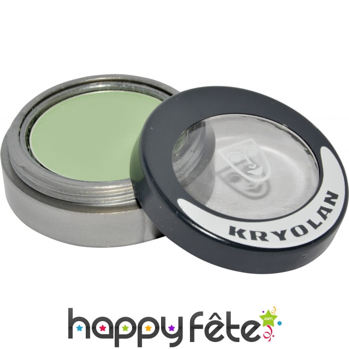 Fard sec mat compact vert paupieres et joues