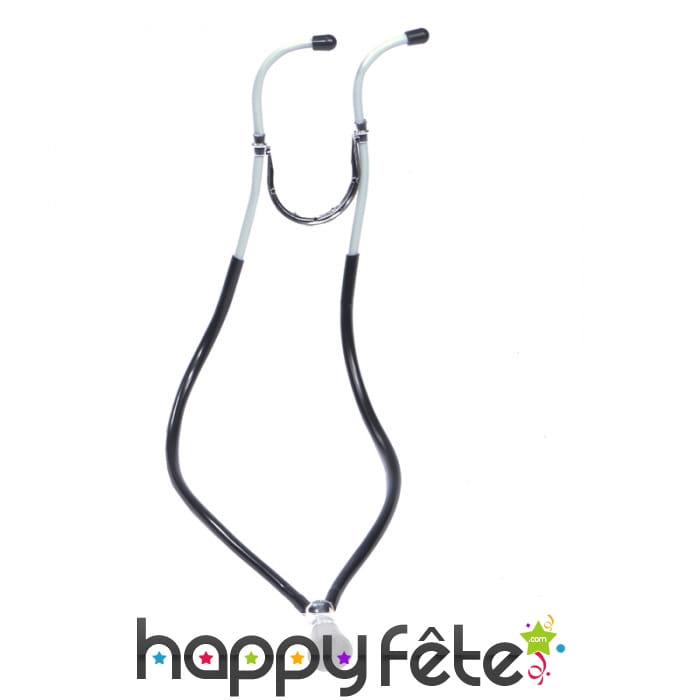 Faux stéthoscope noir