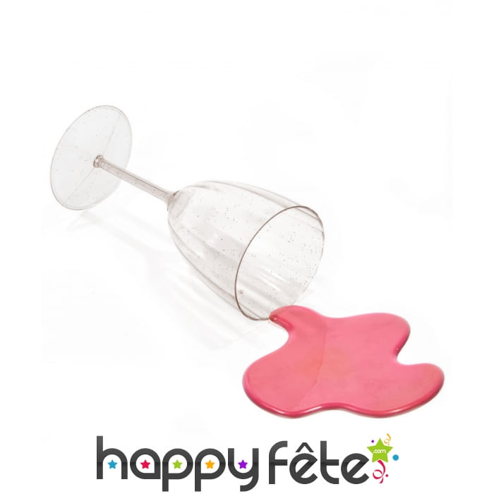 Fausse tâche de vin rouge, farce attrape