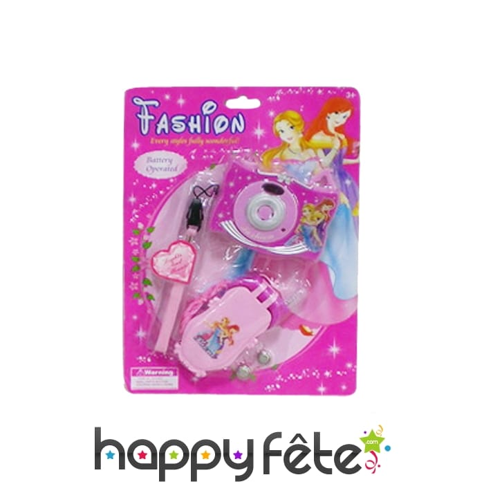 Faux téléphone et appareil photo pour fillette