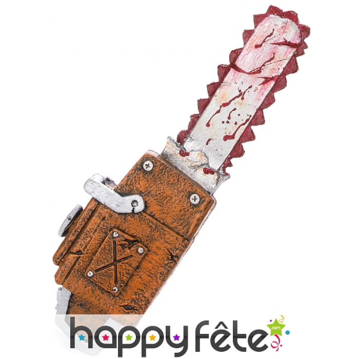 Fausse tronçonneuse tâchée de sang, 53cm