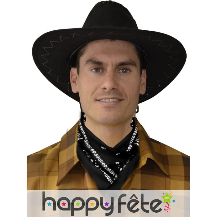 Foulard western noir