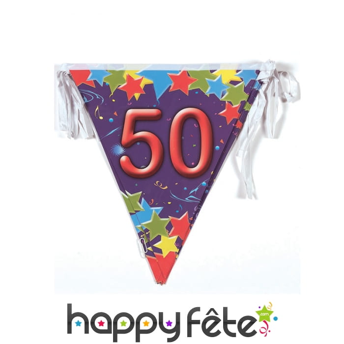 Guirlande 50 ans de 6m