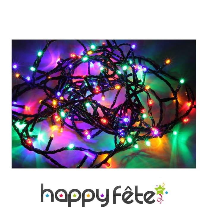 Guirlande 80 led multicolores clignotante 4m.