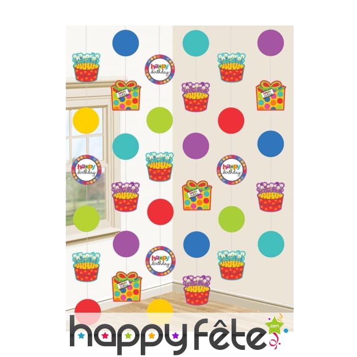 Guirlande anniversaire à suspendre