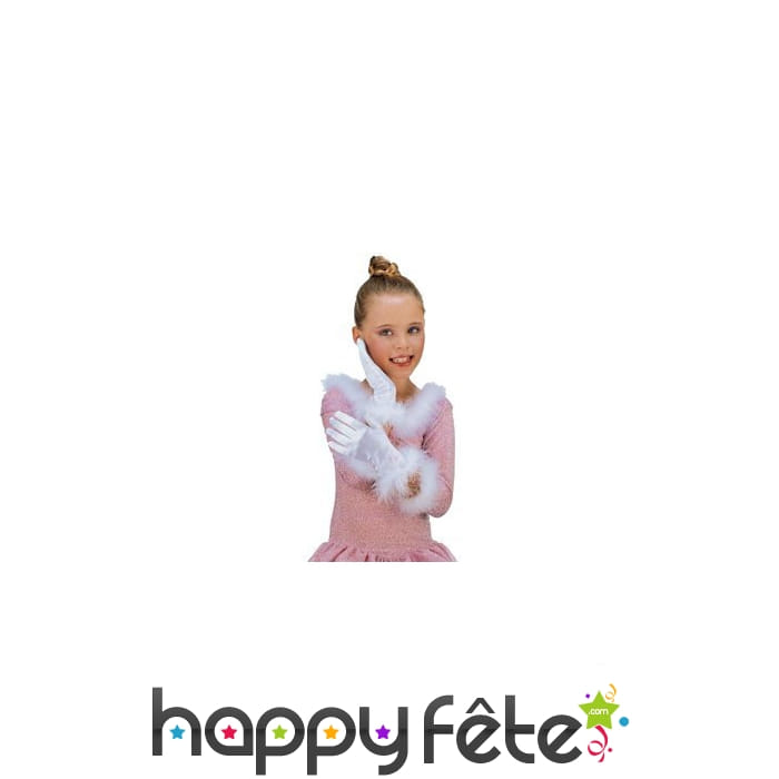 Gants avec froufrous pour enfant